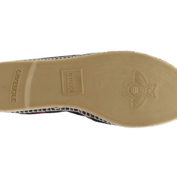 Gucci Monogram Velvet Espadrilles Size 35 - Picture 6 of 7